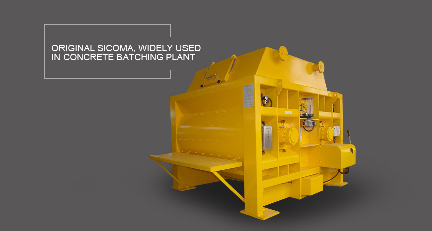 SICOMA Double Shaft Concrete Mixer Hamac in Philippines 