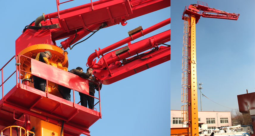 Floor climbing Hydraulic Concrete Placing Boom  Hamac in Philippines 