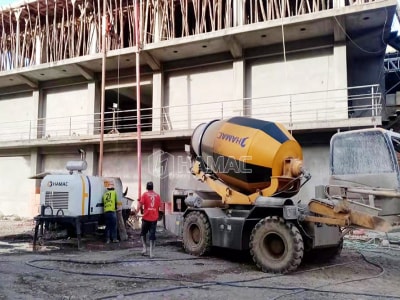 HMC400 self-loading mobile concrete mixer was delivered to Antipolo