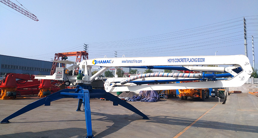 Mobile Hydraulic Concrete Placing Boom Hamac in Philippines 