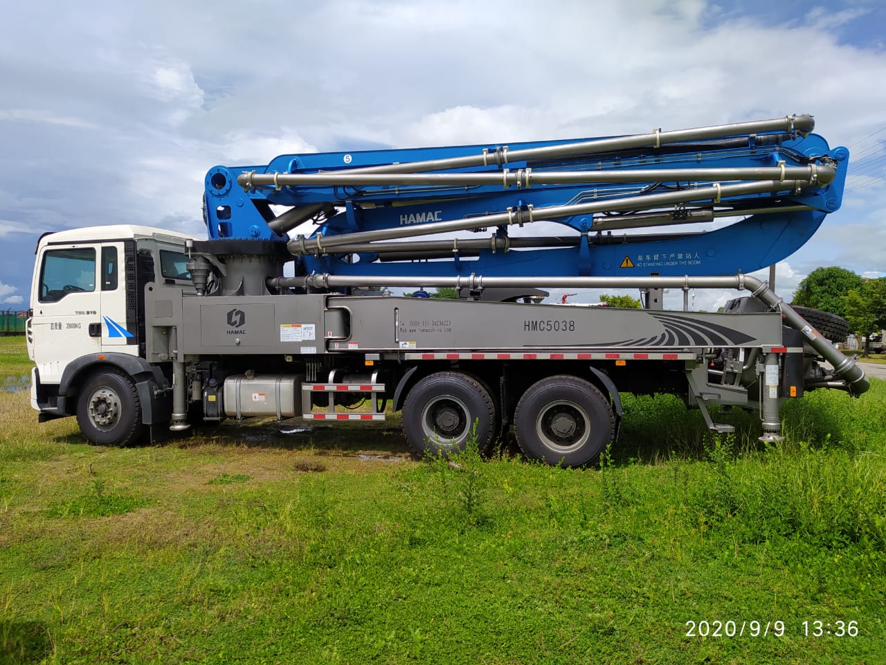 38M boom pump truck is delivered to Paranaque.